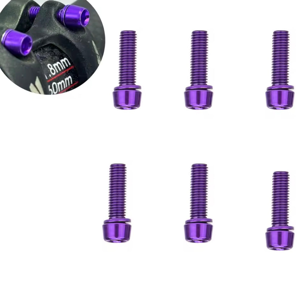 Multicolor handlebar stem bolts