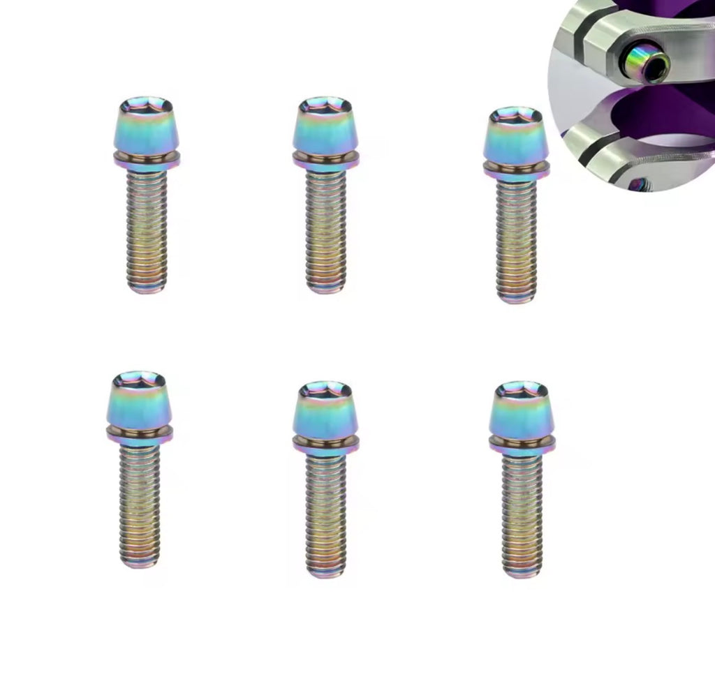 Multicolor handlebar stem bolts